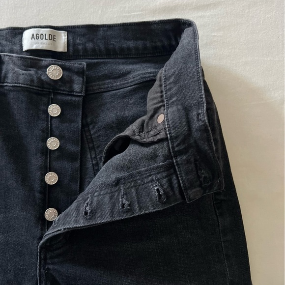 Agolde Nico High Rise Skinny Jeans in Cassette - Picture 9 of 16